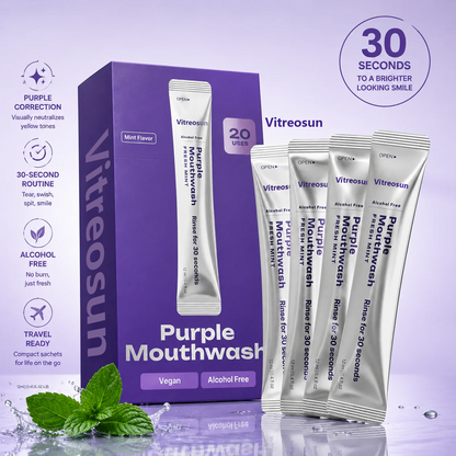 Purple Color-Correcting Mouthwash - Teeth Whitening