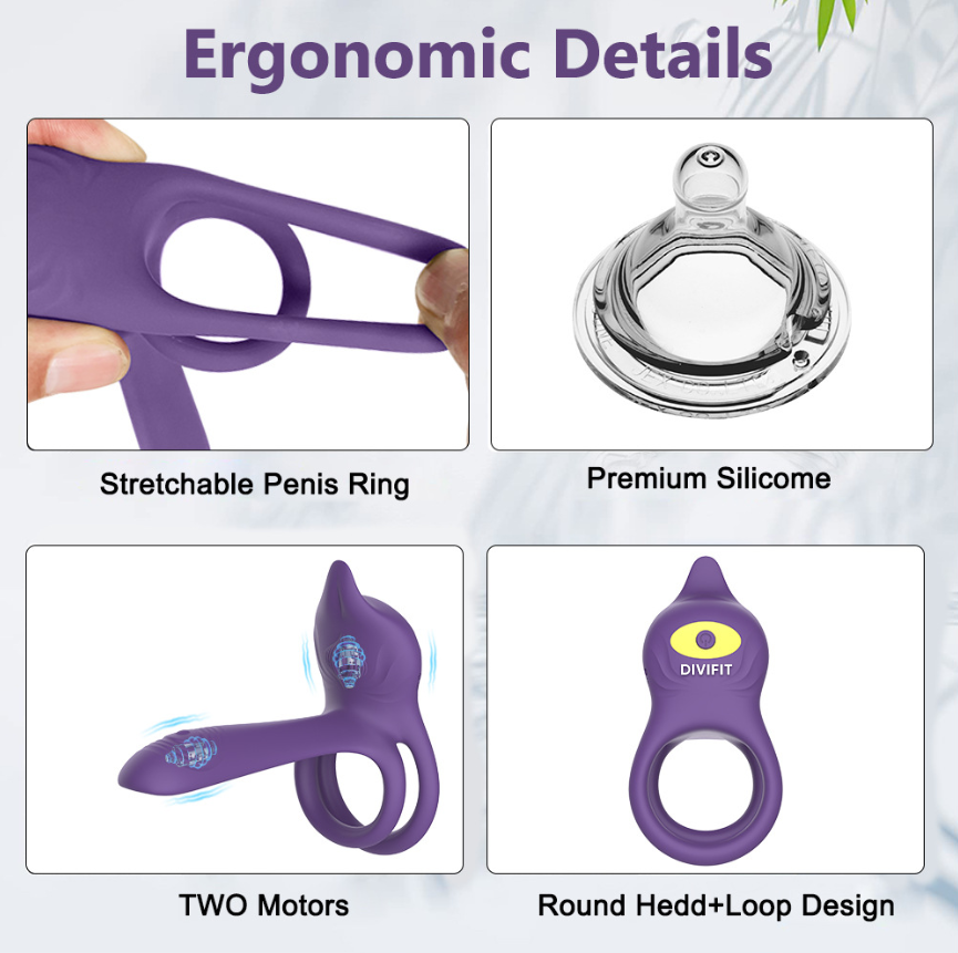 The Divifit Prolonging Ring - Wireless Remote, 10 Vibration Modes