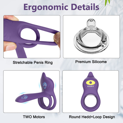 The Divifit Prolonging Ring - Wireless Remote, 10 Vibration Modes