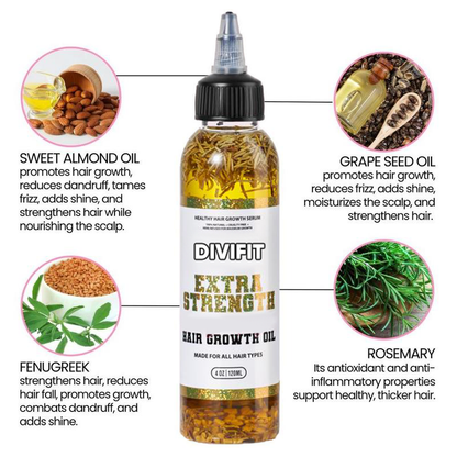 the Divifit Extra Strength Rosemary & Fenugreek Hair Growth Oil--See hair growth in 4 weeks