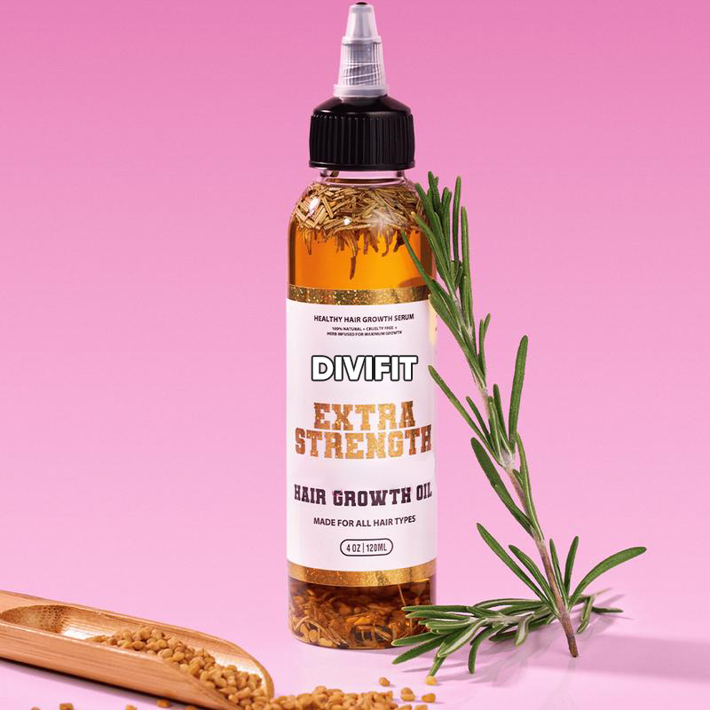 the Divifit Extra Strength Rosemary & Fenugreek Hair Growth Oil--See hair growth in 4 weeks