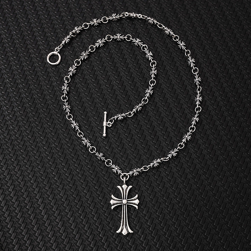 Cross necklace Kroos star pendant
