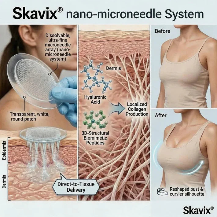 🔥Limited-time 60% sale--Skavix Targeted Breast aAdvanced Nano-Microneedle Patches